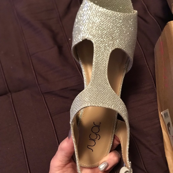 Silver bling heels - Picture 7 of 9